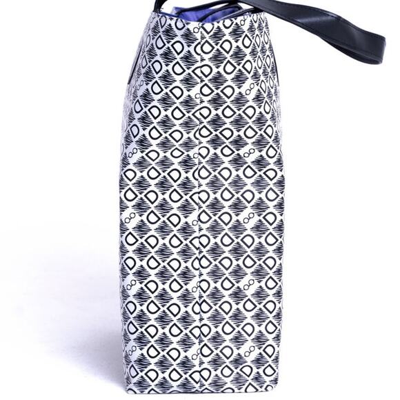 DASTI Reversible Tote Bag Large Waterproof Shopper Travel Shoulder Handbag B&W - Picture 8 of 13